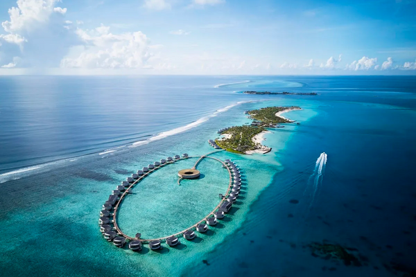 Maldives aerial shot from USA today